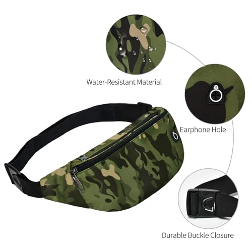 Image of ZOORON Fanny Pack Waist Bag Travel Pocket Chest Shoulder Bag Running Belt