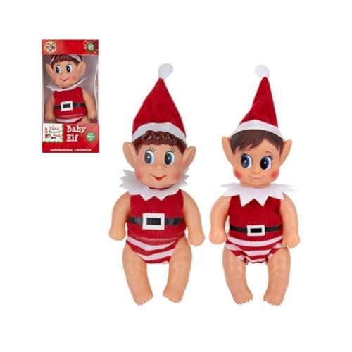 MINI ELFO BEBÉ TRAVIESO. Elfo de Navidad o Elfo de la estantería con certificado. Regalos para Navidad. Decoración navideña. Regalos personalizados. Tartas de pañales y más.