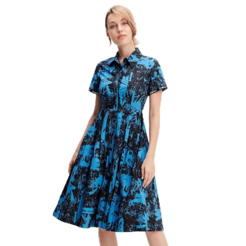 Robe chemise en coton casual pour femme au quotidien