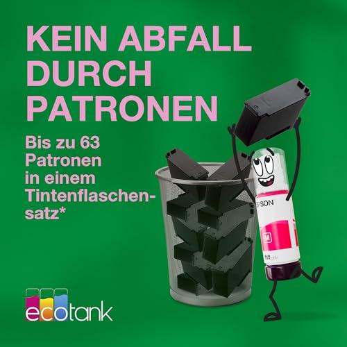 Epson EcoTank ET-4950 A4-Multifunktionsdrucker mit Wi-Fi & AirPrint Tintentank, automatischem Dokumenteneinzug, Duplexdruck, Scannen, Kopieren & Fax, bis zu 3 Jahre Tinte im Lieferumfang enthalten