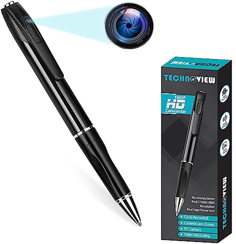 Image of TECHNOVIEW Spy Pen Camera Wired Full HD 1080p Body Pocket Portable Video and Audio Recording Pen Camera Support 16 /32GB Sd Card (not Included) (Non WiFi Camera) (Pen Camera)