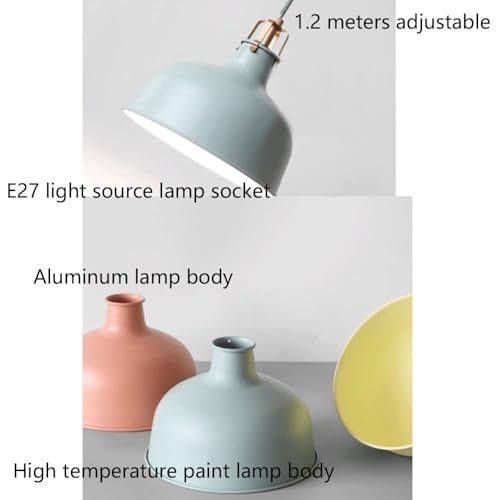 Lámpara de techo de metal E27 de estilo nórdico moderno y minimalista para comedor 4