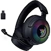 Razer Kraken V4 – Wireless Gaming Headset (3 Modes Connectivity, TriForce 40mm Drivers, 9-Zone RGB Earcup Lighting, Mix & Volume adjustments, THX Spatial Audio) Black