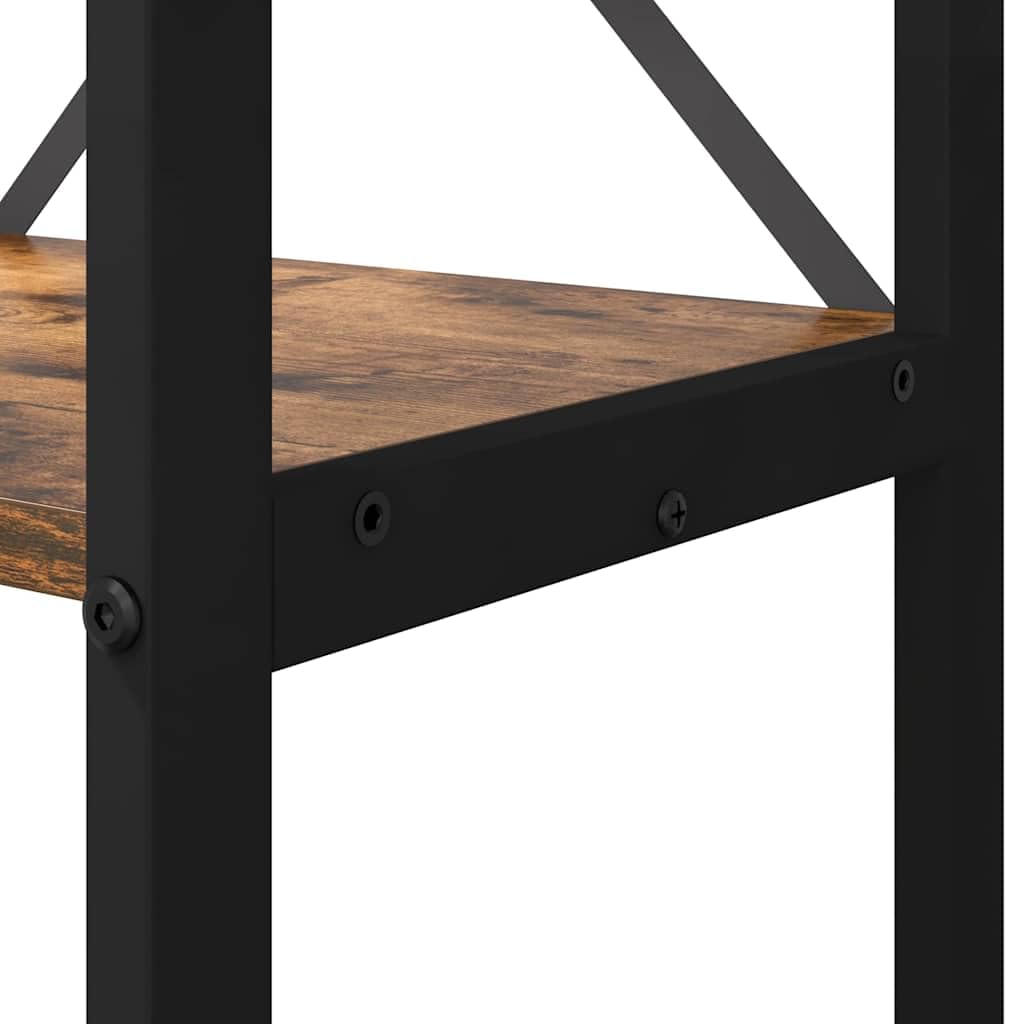 Generisch Bücherregal Geräucherte Eiche 60 x 30 x 189,5 cm Holzwerkstoff,Möbel,Regalsysteme,Bücherregale Bücherschränke-868379