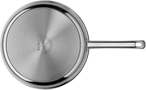 WMF Devil Natural - Sartén Antiadherente 28 cm, Sartén de Acero Inoxidable y Revestimiento Antiadherente Mienral Cerámico para Todo Tipo de Cocinas Incluido Inducción, sin PFOAni PTFE