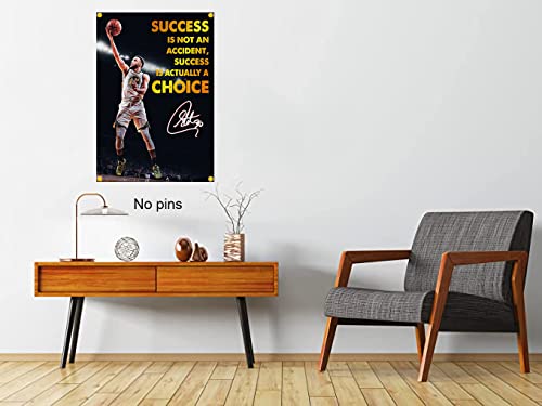 Niiorty Stephen Curry Art Print Poster, Inspirational Success Canvas Wall Art For Home And Office, Motivational Basketball Poster, A Unique Gift For Sports Fans, Men, And Teens, 16" X 24" - No Frame #TOP5