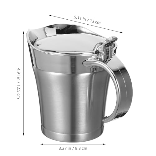 Recipiente térmico de acero inoxidable de 450ml para conservar salsas calientes 3