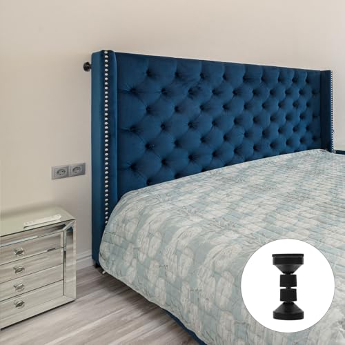 Evita ruidos con el tope para cabecero de cama ajustable negro Ciieeo, protector de pared 7
