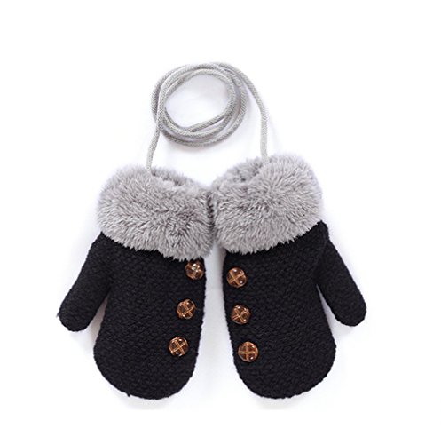 Pormow Niedliche Cartoon Herbst und Winter Baby Warme Handschuhe Kind Gestrickte Fäustlinge Cover
