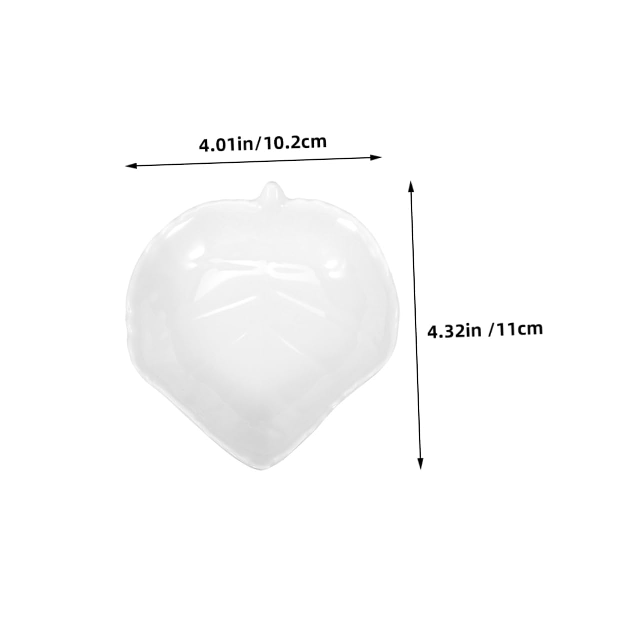 Alipis 2Pcs Leaf Shape Serving Plates for Appetizers Snacks and Desserts and Compact Dipping Dish for Condiments for Gatherings and Outdoor Events