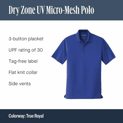 Camiseta polo Port Authority Dry Zone UV Micro-Mesh para hombre miniatura 6