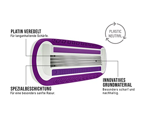 Rasierklingen für Gillette Venus, Plastikneutral Swirl und Smooth, 12 Ersatzklingen Damen mit 4-fach Klinge - Image 3