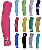 Embroidered Custom Sports Arm Sleeve - 16 Colors - Choose Your Number - Youth and Adult Sizes