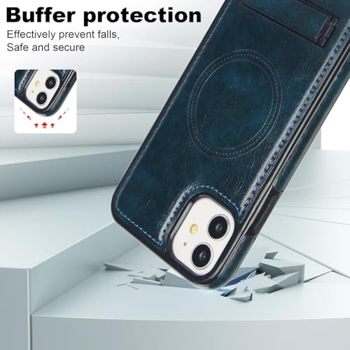 Coque iPhone 11 cuir rétro avec MagSafe pour une élégance durable - 2