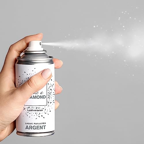Laque pailletée Argent Lothmann Paris Like a Diamond 100ml pour cheveux