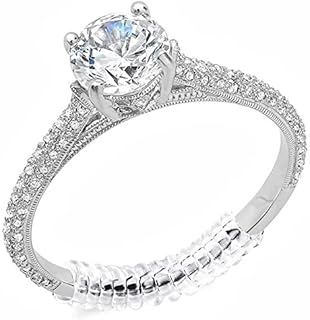 Ring Adjuster For Loose Rings 14 Pack 4 Sizes Ring Size Adjuster For Loose Rings Woman Invisible Spiral Ring Sizer Adjuster For Loose Rings Tightener Ring Size Reducer Snuggies Mandrel