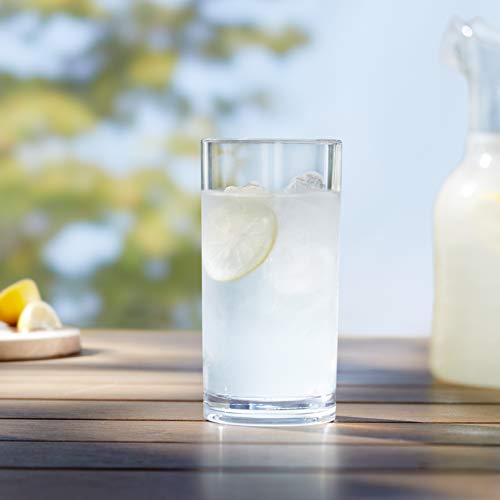 Amazon Basics Tritan Highball Glasses - 18-Ounce, Set Of 4 (Plastic Material) #TOP4