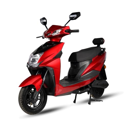 Image of MIOOX 60V*40AH Electric Scooter withLithium Battery, 110-120km Range, 40km /h Speed & 2Year Battery Warranty (Red)
