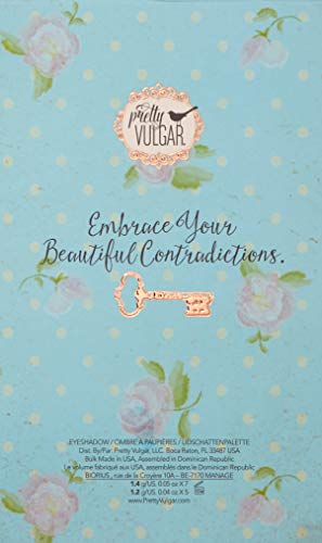 Pretty Vulgar Throwing Shade Eyeshadow Palette, Long-Lasting, Creamy, Blendable And Pigmented Matte & Shimmer Eyeshadows, Gluten-Free And Cruelty-Free, Pretty Birdie, 1.4G / 0.05 Oz X 7, 1.2G / 0.04 Oz X 5 #TOP4