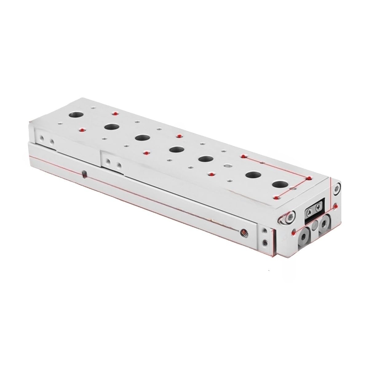 Cylindre pneumatique MXS8 double effet avec table coulissante de précision