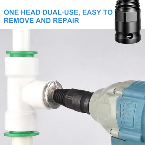 Schraubenausdreher, Hochpräzises Feinzahngewinde, 1/2 Zoll Rohrschraubenausdreher, Robust und Langlebig, Zum Entfernen Beschädigter Schrauben und Reparieren von Rohrgewindeverbindungen (Schwarz)