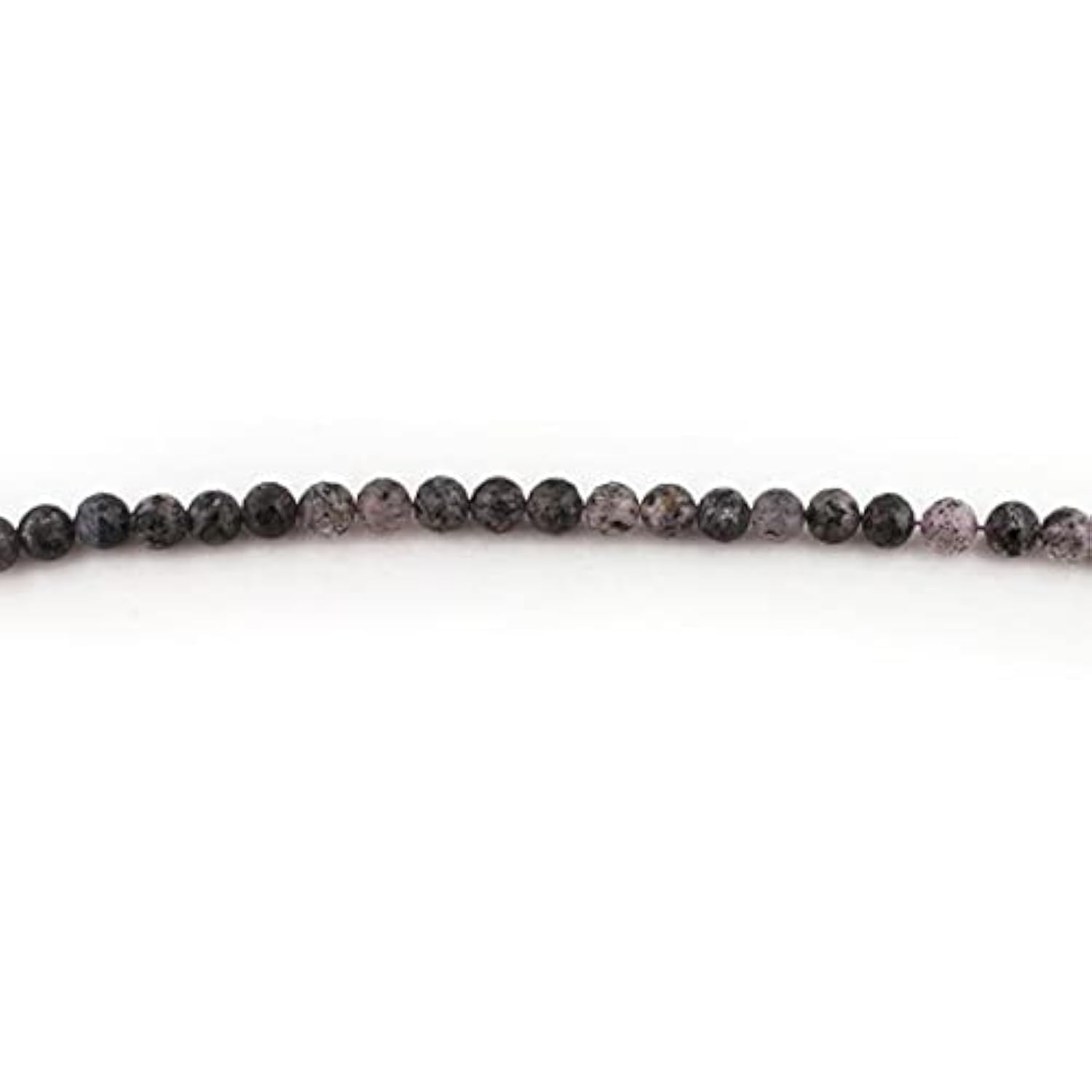 Rutile noir facetté 8mm en fil de 35cm pour création de bijoux uniques