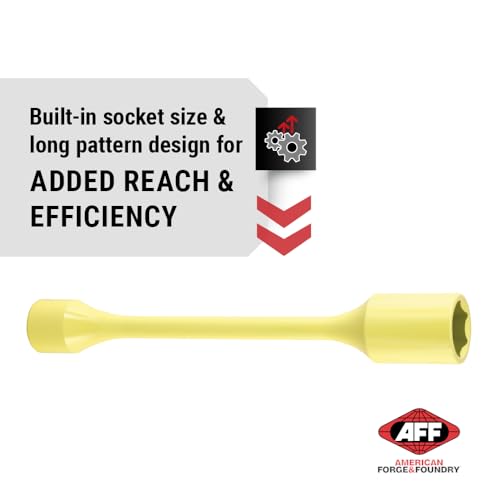 Image of AFF Torque Limited Socket, 1 /2 inch Drive, 22mm, 80 ft /lbs, Lemon Green, 40251