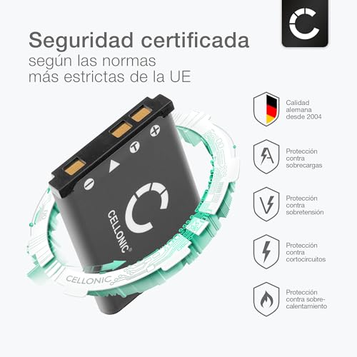 Ficha técnica CELLONIC Batería EN-EL10 Compatible con Nikon Coolpix S3000 S210 S4000 S220 S200 S570 S600 S700 S230 S500 S2200 S510 S60 S520 3.6V - 3.7V 700mAh - Fernando Cortés