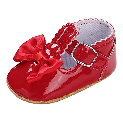 Baby Girls Boys Sandals Infant Toddler Hook & Loop Shoes First Walkers Prewalkers Flat Shoes Cute Summer (Red, 13=3)