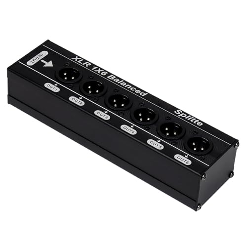 Répartiteur XLR équilibré en métal durable pour routage audio de précision