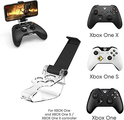 Image of Porro Fino Xbox Series X /S Xbox One Controller Phone Gaming Clip Mount Holder Transparent