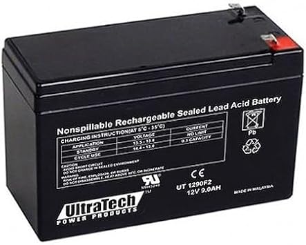 بطارية UltraTech IM-1290F2 12V ، بطارية 9.0 Ah SLA ، محطة F2