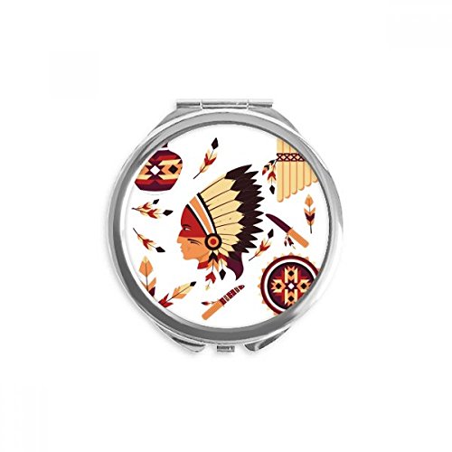 Miroir de maquillage compact amérindien pour corriger son teint discrètement partout
