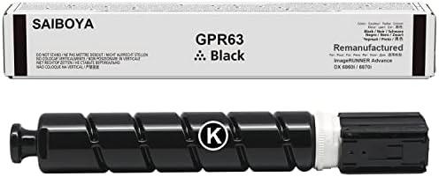 GPR-63 Remanufactured GPR63 Black Toner Cartridge Replacement for Canon imageRUNNER DX 6860i DX 6870i.