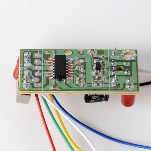 Veloshine 27MHz RC Transmitter and Receiver Set, 2-Piece Four-Way Remote Control Board for Car Robot Models, DIY Project Accessories