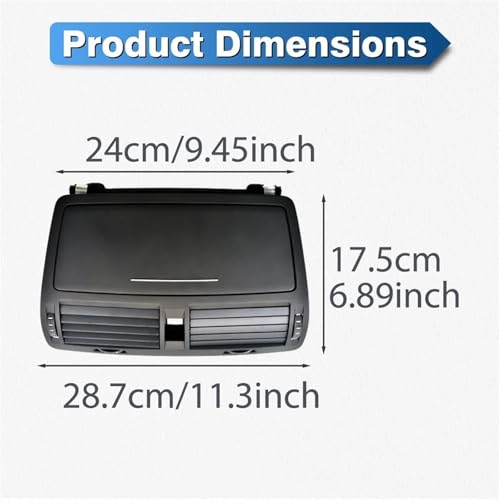 Grille de climatisation centrale pour tableau de bord Skoda Octavia 2004-2014 - 2