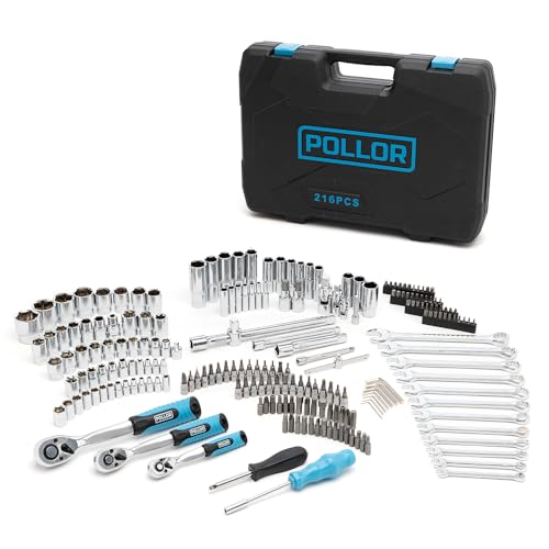 216 Piece Socket Spanner Set, 1/4" 3/8" 1/2" Inch Drive 72 Teeth Ratchet Wrench with Case, DIY Tools, Bits Set, for Home, Garage, Car, Workshop, Large, Professional 3 216 Piece Socket Spanner Set, 1/4" 3/8" 1/2" Inch Drive 72 Teeth Ratchet Wrench with Case, DIY Tools, Bits Set, for Home, Garage, Car, Workshop, Large, Professional - Image 3