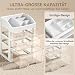 Make-up-Organizer mit Schubladen, transparenter Acryl-Kosmetik-Organizer für Hautpflegeprodukte, Schmuck und Make-up-Koffer, Schreibtisch-Schönheit, für Caddy mit verstellbaren Trennwänden, Weiß oder