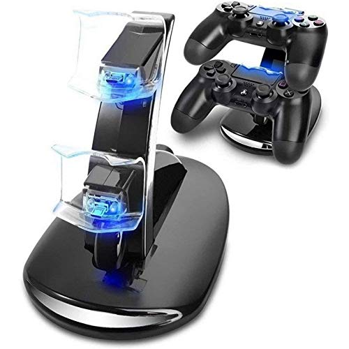 HTTIB □ Actualizado □ Accesorios de PS4 Doble Micro USB Cargador Dock...