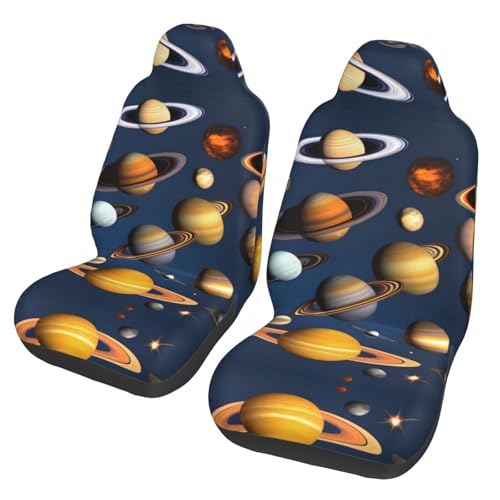 Housses de siège auto système solaire motif planètes univers universel