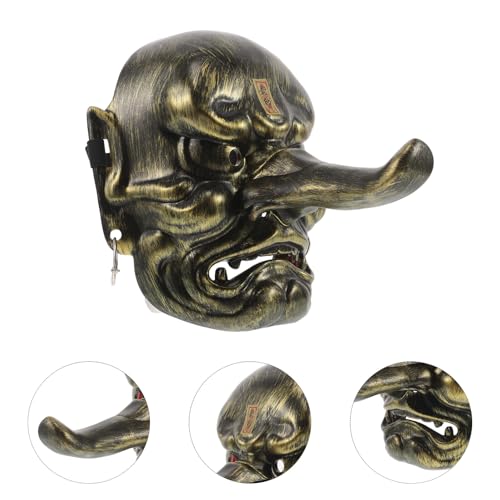 Masque démon japonais Tengu idéal pour soirées masquées et cosplay - 7