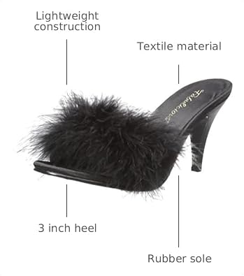 Pleaser Fabulicious Women's Amour-03 Marabou Slipper