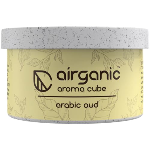 Image of AIRGANIC Aroma Cube - Arabic Oud Organic Air Perfume - 40g | Leakproof Car Air Freshener | Long-Lasting Fragrance | Freshen Up Your Car, Home & Office | Car Accessories Interior 2026