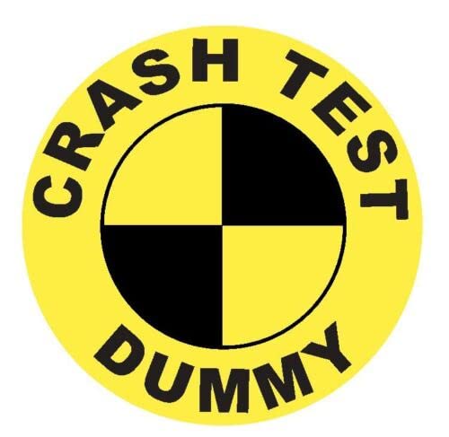 Crash Test Dummy Sticker For Car Vinyl Decal Truck Window Car Bumper Sticker Motorcycle Decal (2") #TOP10