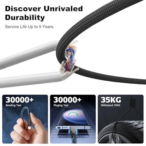 Câble USB 4 de 5 m compatible Thunderbolt 4 pour vidéo 4K 60Hz - 4