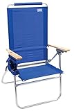Rio Beach Hi-Boy 17' Extended Seat Height Folding Beach Chair - Blue