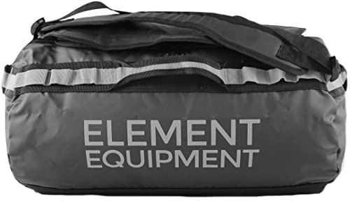 Element Equipment Trailhead Duffel Bag Shoulder Straps Waterproof Black/Grey Medium #TOP1