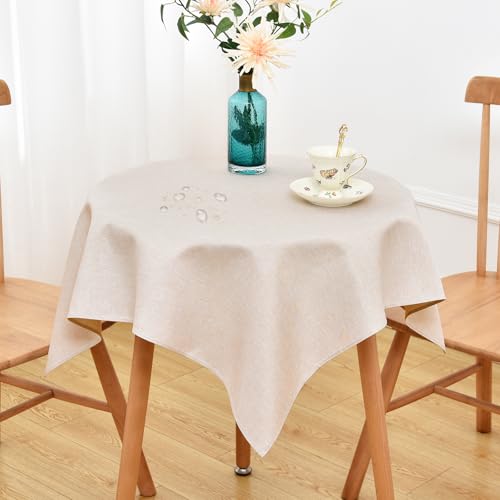 Nappe en faux lin de style rustique NEWISHER pour une décoration de table soignée - 2