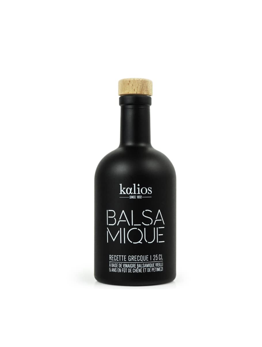 KALIOS - Balsamique au Pétimezi - Elu Best of du Gourmet Selection 2019 - Notes de Fruits Rouges, Miel et Coing - 25 cl