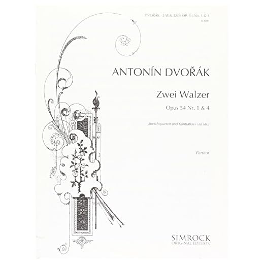 2 waltzes op. 54-1, op. 54-4 -partition+parties separees